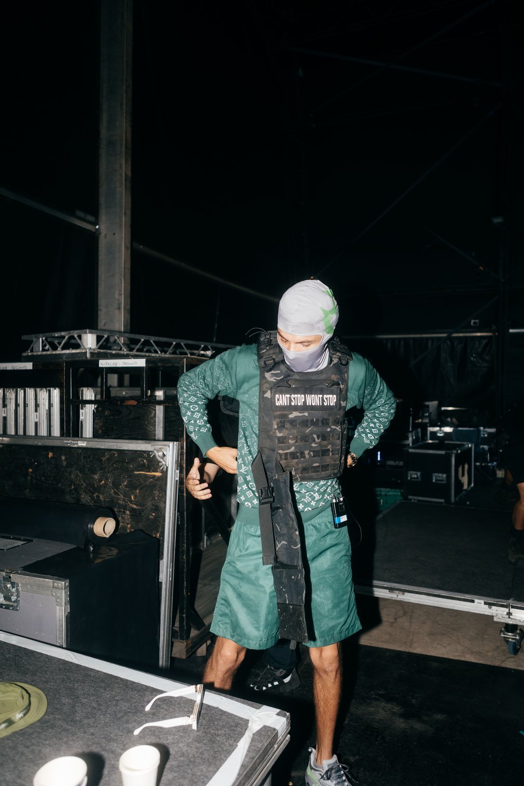 Meekz at Wireless — backstage