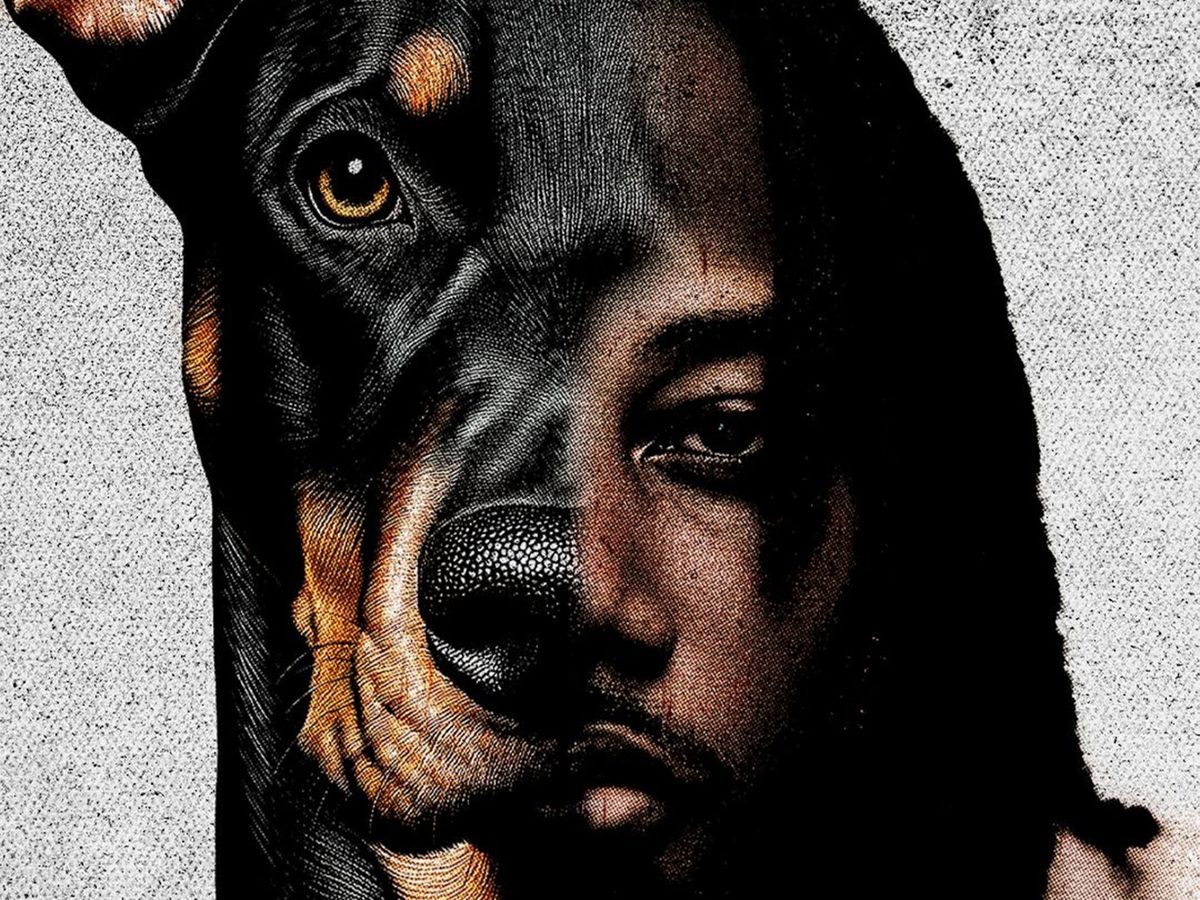 Mutt — Leon Thomas artwork, doberman and portrait split