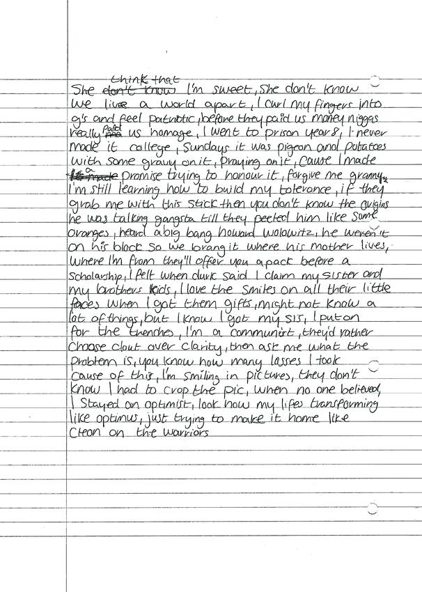 Tina&rsquo;s Boy — scanned booklet page