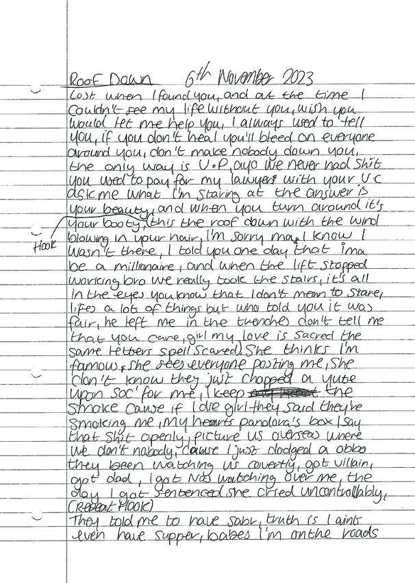Tina&rsquo;s Boy — scanned booklet page
