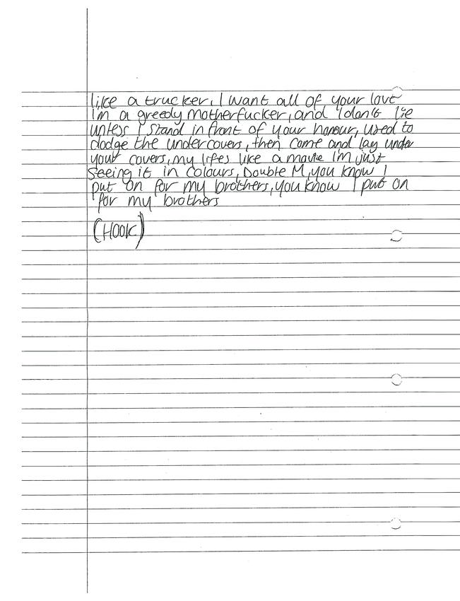 Tina&rsquo;s Boy — scanned booklet page