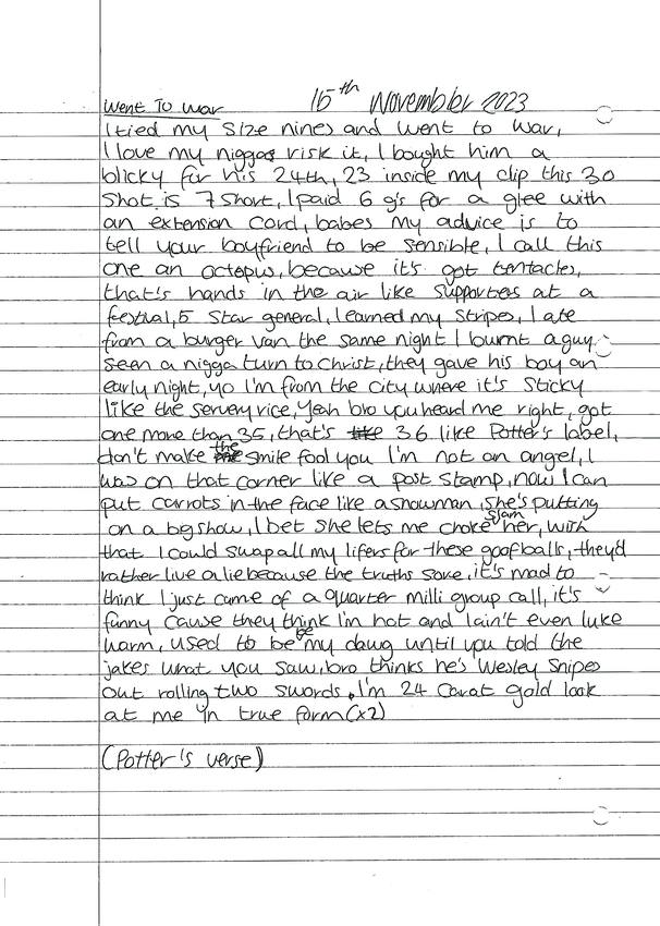 Tina&rsquo;s Boy — scanned booklet page