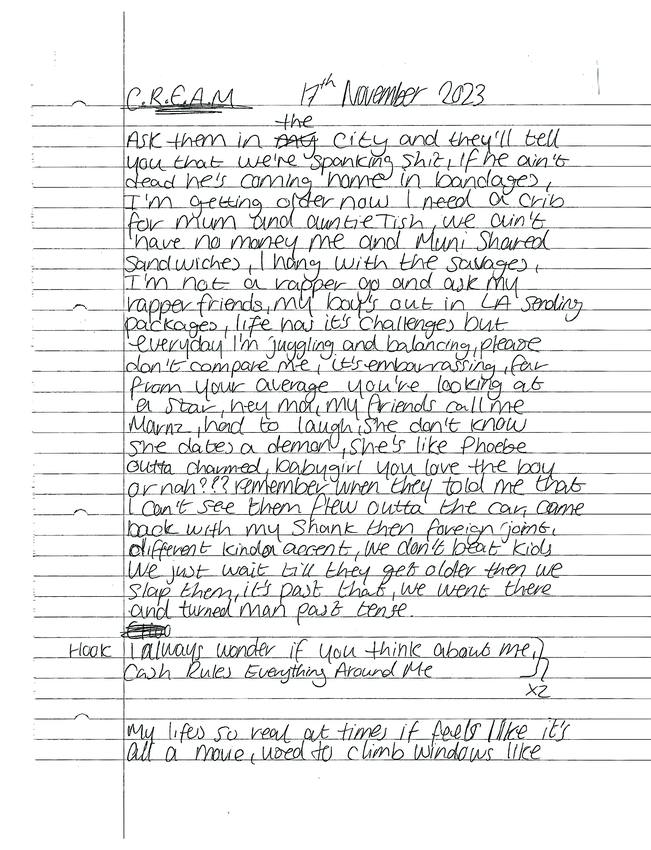 Tina&rsquo;s Boy — scanned booklet page