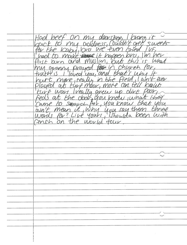 Tina&rsquo;s Boy — scanned booklet page