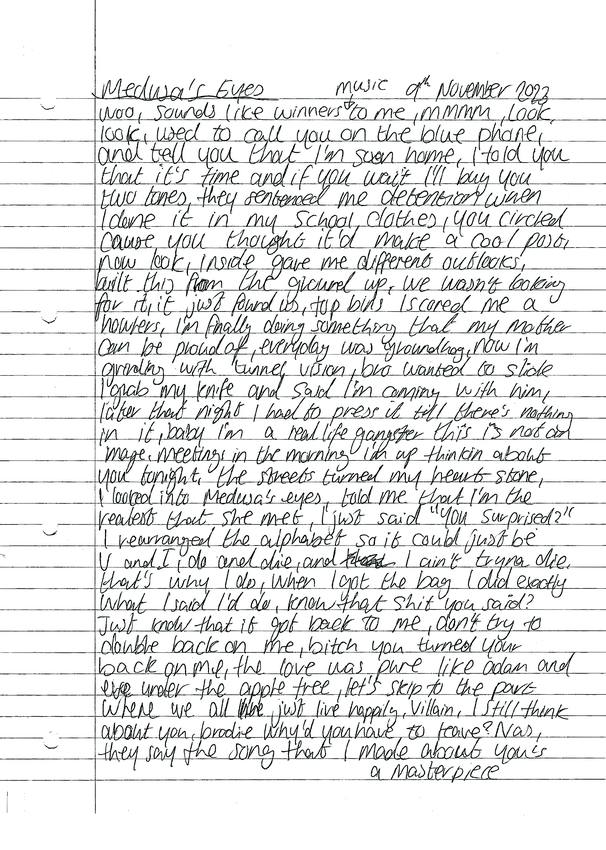 Tina&rsquo;s Boy — scanned booklet page
