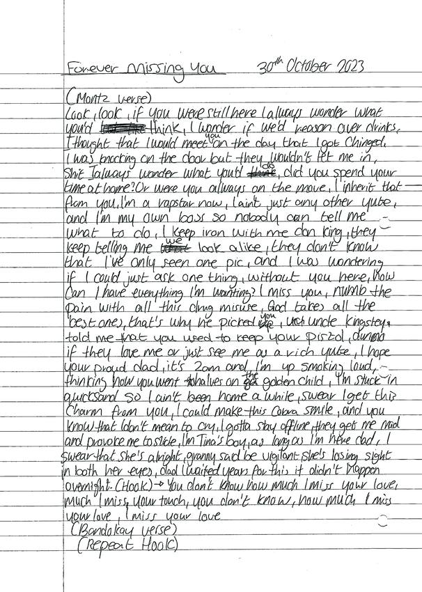 Tina&rsquo;s Boy — scanned booklet page