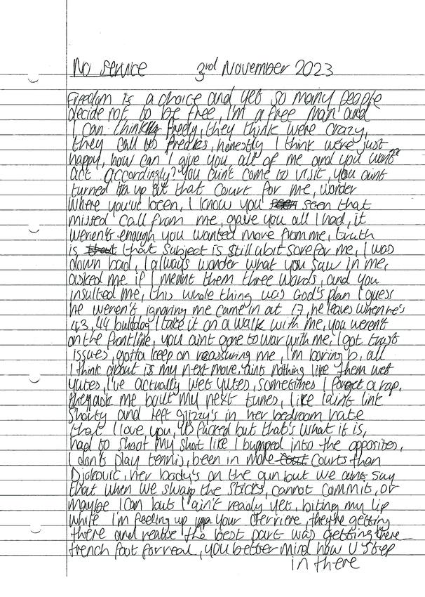 Tina&rsquo;s Boy — scanned booklet page