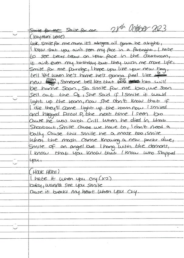 Tina&rsquo;s Boy — scanned booklet page