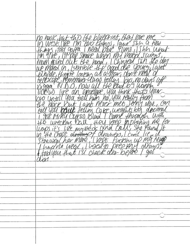 Tina&rsquo;s Boy — scanned booklet page